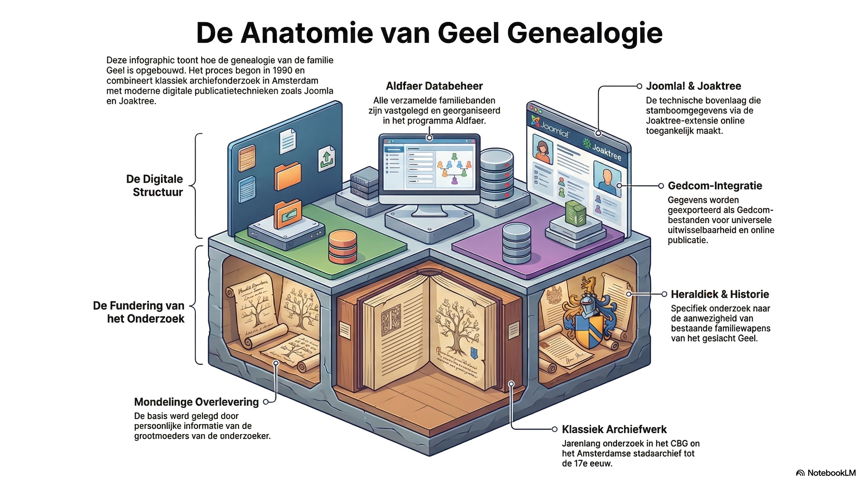 Graphic Anatomie Geel Genealogie